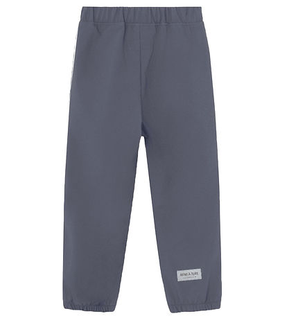 Mini A Ture Softshell Pants w. Fleece - MatAian - Ombre Blue