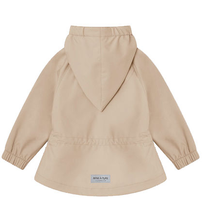 Mini A Ture Softshell Jacket w. Fleece - MatWai - Sesame