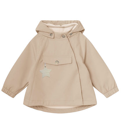 Mini A Ture Softshell Jacket w. Fleece - MatWai - Sesame