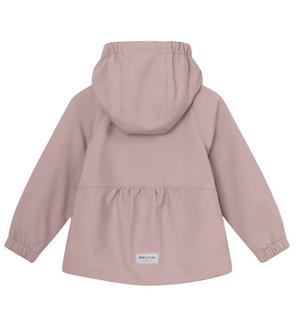 Mini A Ture Softshelljacka m. Fleece - MatBriddi - Cloudy Rose
