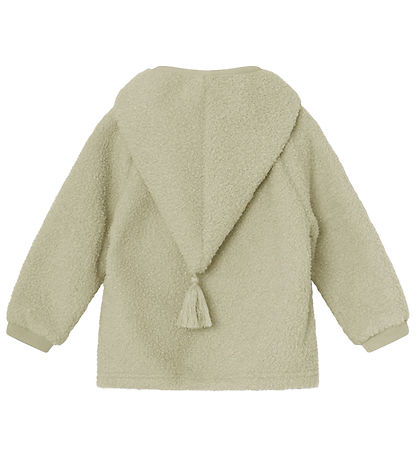 Mini A Ture Fleece Jacket - Teddy - MatLiff - Elm Green