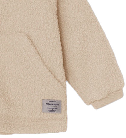 Mini A Ture Fleece Jacket - Teddy - MatLiff - Sesame