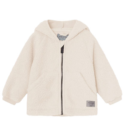 Mini A Ture Fleece Jacket - Teddy - MatLiff - Angora Cream