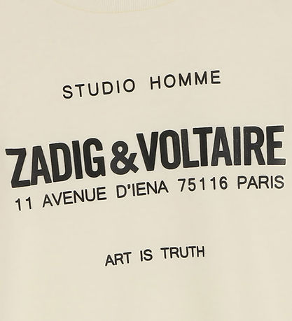 Zadig & Voltaire T-shirt - Offwhite w. Print