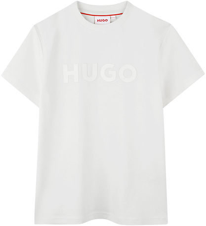 HUGO Stuttermabolur - Hvítur M. Lógó