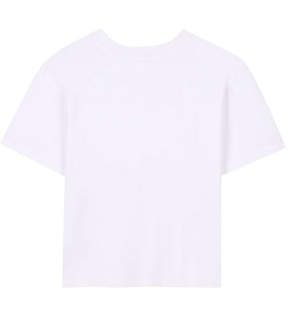 Little Marc Jacobs Stuttermabolur - Hvítt/Bleikt M. Hjarta