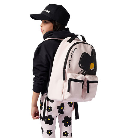 Little Marc Jacobs Leggings - Bleikt/Svart M. Blóm
