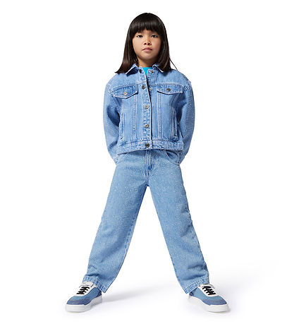Little Marc Jacobs Jeansjacke - Blau m. Strassstein