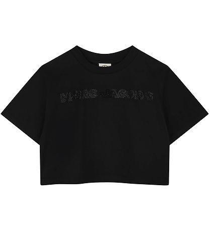 Little Marc Jacobs Stuttermabolur - Skera - Svart M. Rhinestone