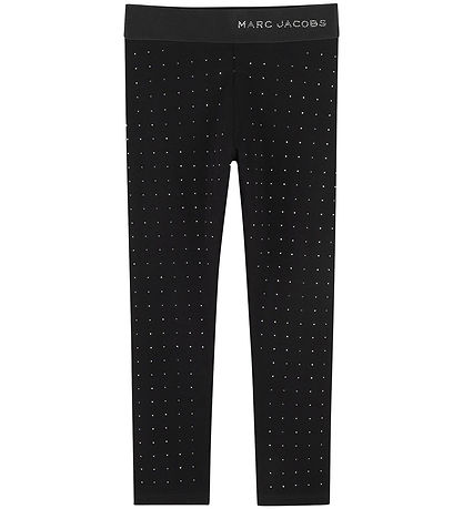 Little Marc Jacobs Leggings - Schwarz m. Strassstein