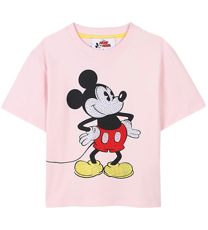 The Marc Jacobs T-shirt - Pink w. Mickey Mouse/Rhinestone