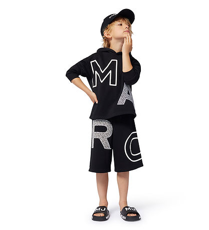 Little Marc Jacobs Kapuzenpullover - Schwarz m. Print