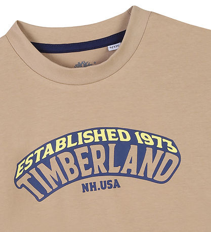 Timberland Stuttermabolur - Dark Stone