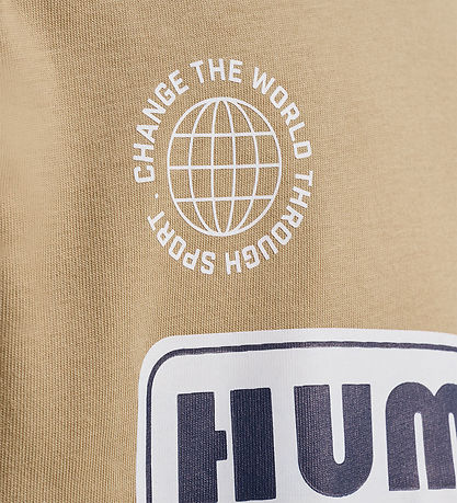 Hummel Stuttermabolur - hmlRolf - Kornstöngull M. Lógó mynstur
