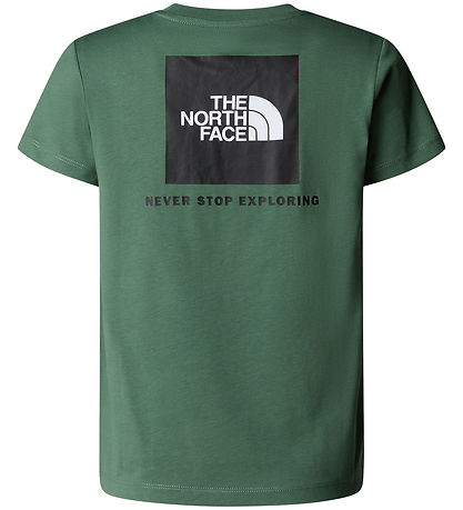 The North Face T-shirt - Box - Duck Green w. Print