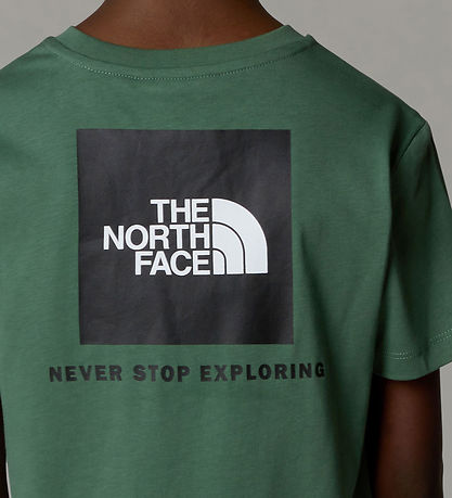 The North Face T-shirt - Box - Duck Green w. Print