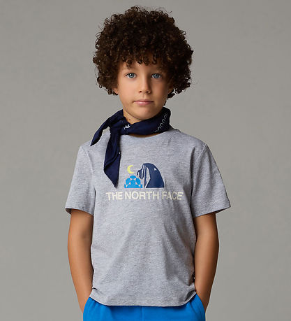 The North Face T-shirt - Kid Graphic - Grey Melange w. Print
