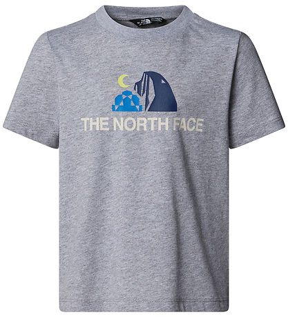 The North Face T-shirt - Kid Graphic - Grey Melange w. Print