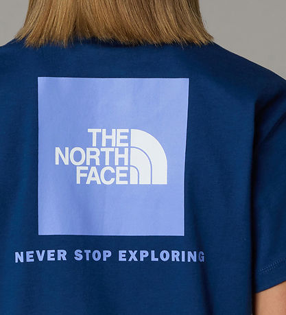 The North Face Stuttermabolur - Box - Bú Blue M. Ljósblátt