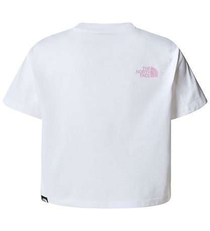 The North Face Stuttermabolur - Skera - Easy - Hvítt/Cyber Bleik