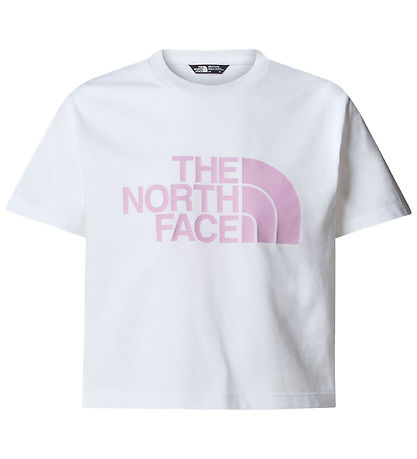 The North Face Stuttermabolur - Skera - Easy - Hvítt/Cyber Bleik