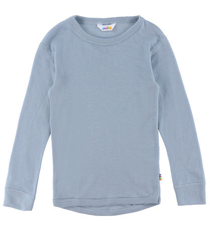 Joha Bluse - Wolle - Matt Blau