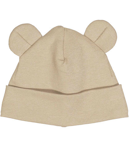 Müsli Beanie - Rib- Cozy me - Bear - 2-layer - Cashmere