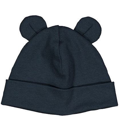Müsli Beanie - Rib - Cozy Me Bear - 2-layer - Night Blue