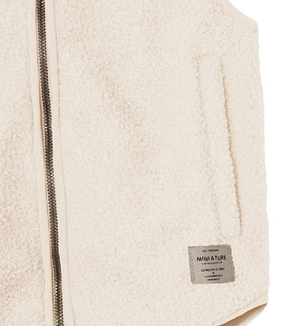 Mini A Ture Fleeceweste - Teddy - MatBattal - Angora Cream