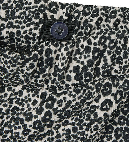 Name It Byxor - NmfSimone - Svart m. Leopard
