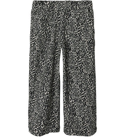 Name It Byxor - NmfSimone - Svart m. Leopard