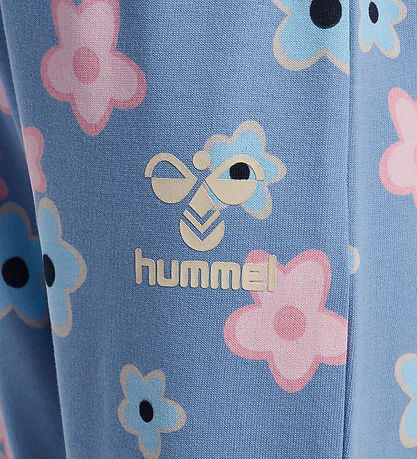 Hummel Sweatpants - hmlRinna - Bleknade Denim m. Blommor