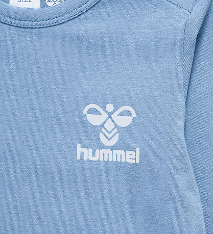 Hummel Body L/æ - hmlMino - Bleknet Denim/Marshmallow m. Logo