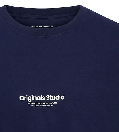 Jack & Jones Stuttermabolur - JorVesterbro - Ocean Cavern/Loose