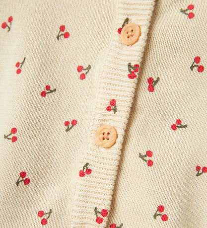 Name It Cardigan - Strick - NbfBicher - Summer Sand m. Kirsche