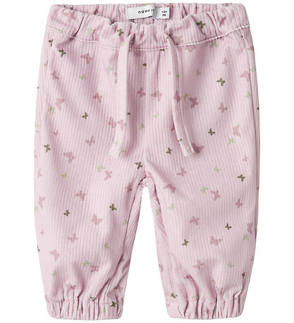 Name It Corduroy Trousers - NbfBisille - Winsome Orchid w. Butte