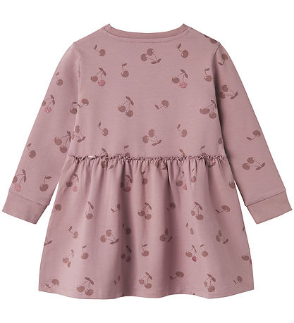 Name It Sweatkleid - NmfBella - Elderberry m. Kirsche