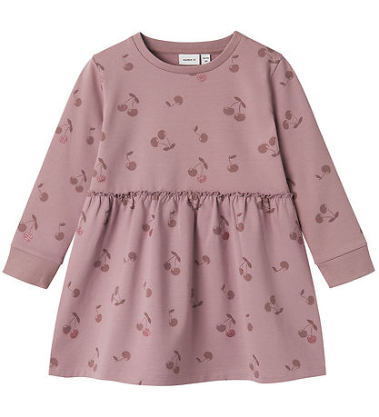 Name It Sweatkleid - NmfBella - Elderberry m. Kirsche