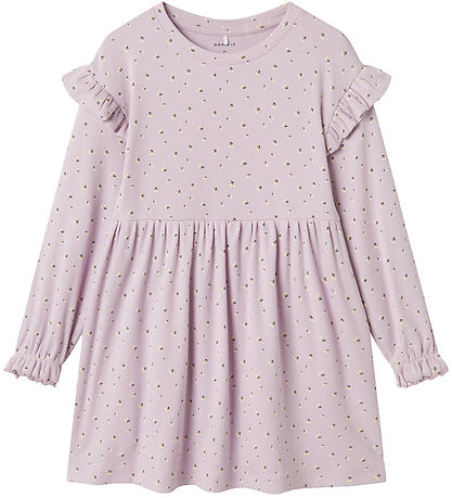 Name It Kleid - Rib - NmfBabeth - Winsome Orchid m. Cherry