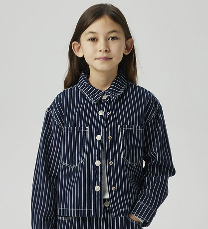 Name It Farkkutakki - NkfZoe - Laivastonsininen Blazer Raidat