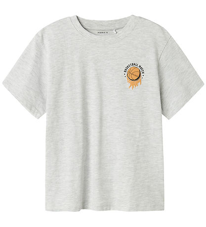 Name It Stuttermabolur - NkmBeask - Light Grey Melange