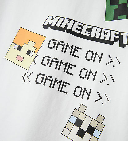 Name It Stuttermabolur - NkmJafar Minecraft - Bright White M. Pr
