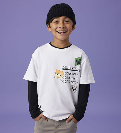 Name It Stuttermabolur - NkmJafar Minecraft - Bright White M. Pr