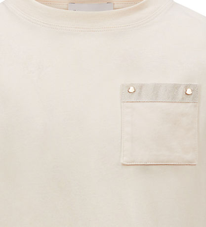 Moncler Stuttermabolur - Fílabeinshvítt