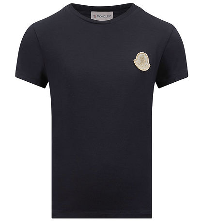 Moncler Stuttermabolur - Dökkblátt