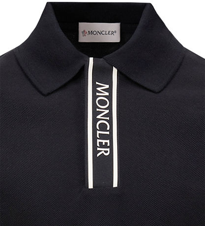 Moncler Polo - Dökkblátt M. Hvítur