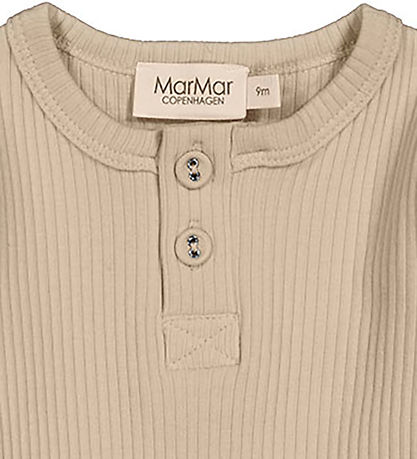 MarMar Bodysuit L/æ - Rib - Modal - Stone Wall