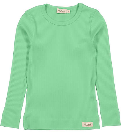 MarMar Blússa - Rib - Modal - Plain - Cale Green