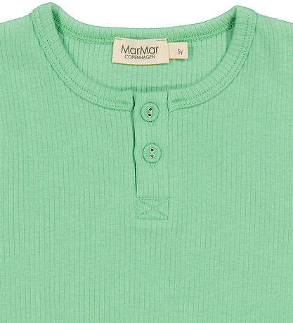 MarMar Stuttermabolur - Rib - Modal - Cale Green