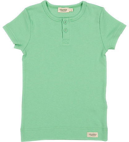 MarMar Stuttermabolur - Rib - Modal - Cale Green